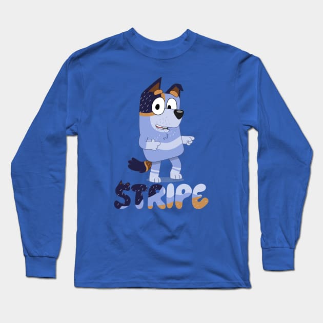 Uncle Stripe Dog Long Sleeve T-Shirt by KOMIKRUKII